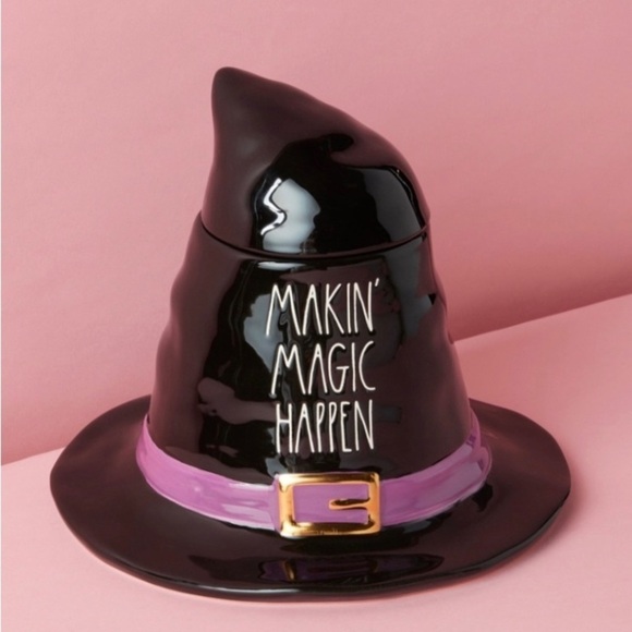 Last One! 🧙 New Witches Hat Decor Rae Dunn 11”T Witches Hat Canister Cookie Jar - Picture 5 of 10